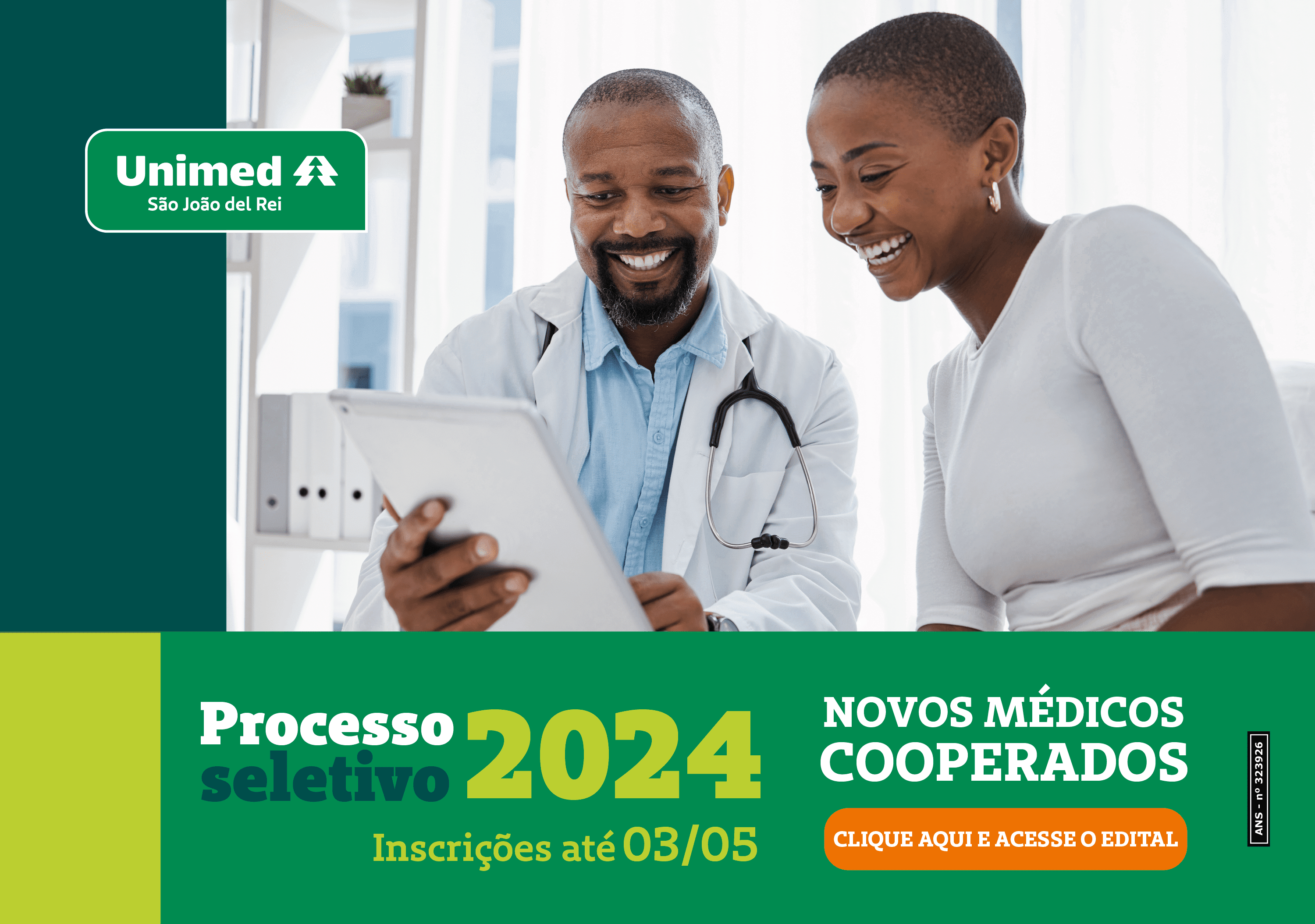 Processo Seletivo Público de Novos Cooperados da Unimed São João Del Rei - Edital 001/2024