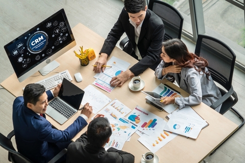 Customer,Relationship,Management,System,On,Modish,Computer,For,Crm,Business